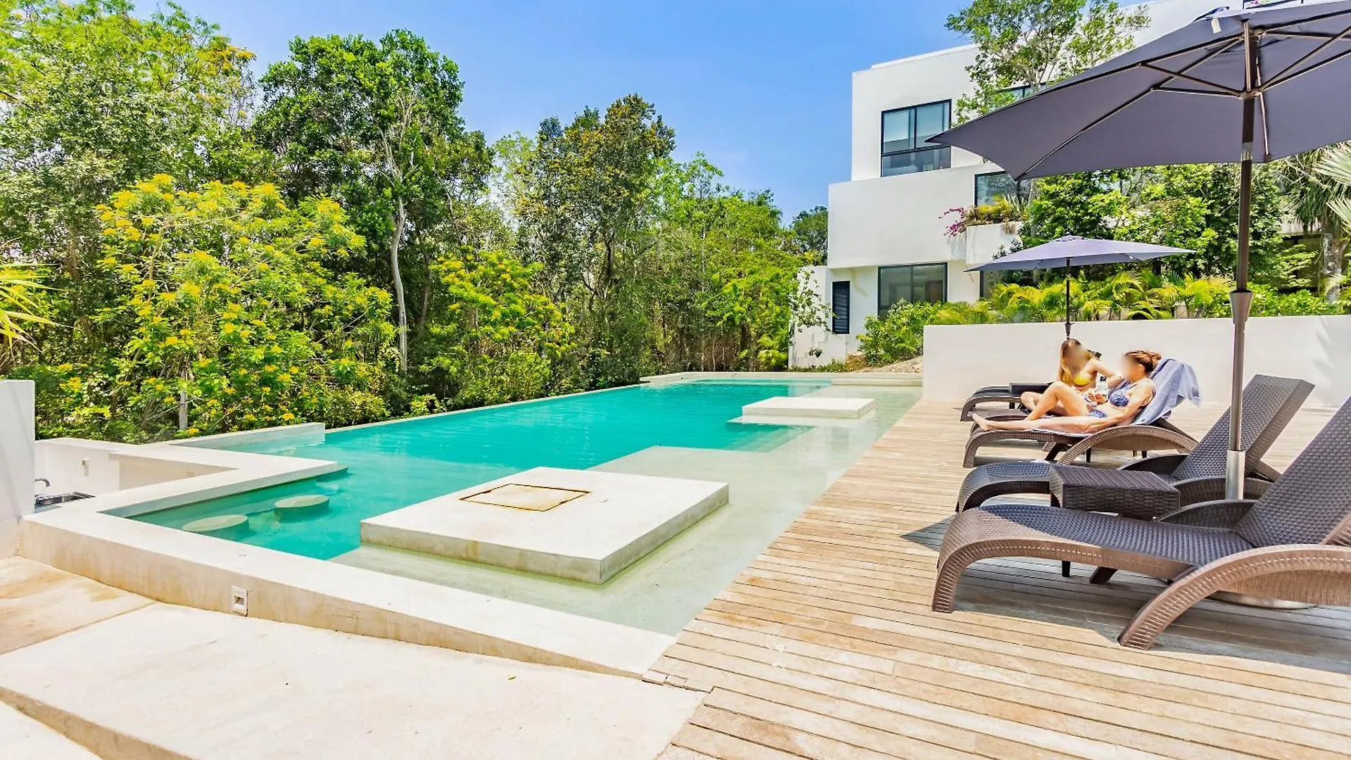 Tropical Bliss Apartments 3 Pools Rooftop Lounge And Gym Akumal Messico